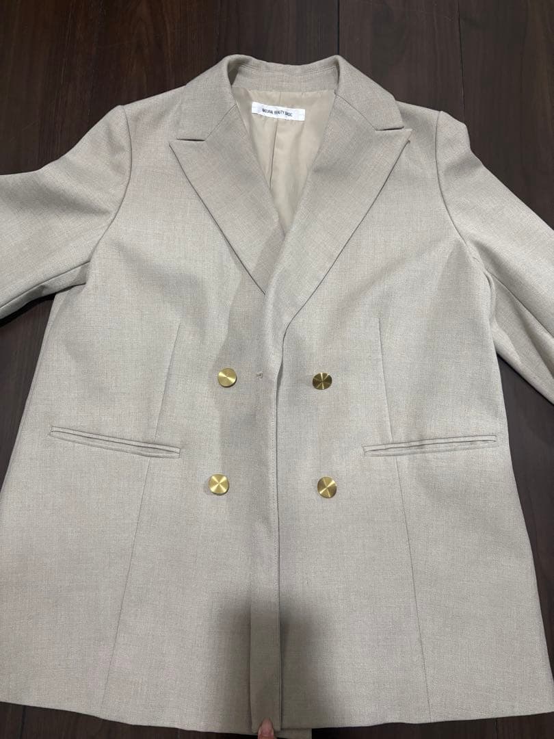 【美品】NATURAL BEAUTY BASIC ジャケット　ベージュ　M