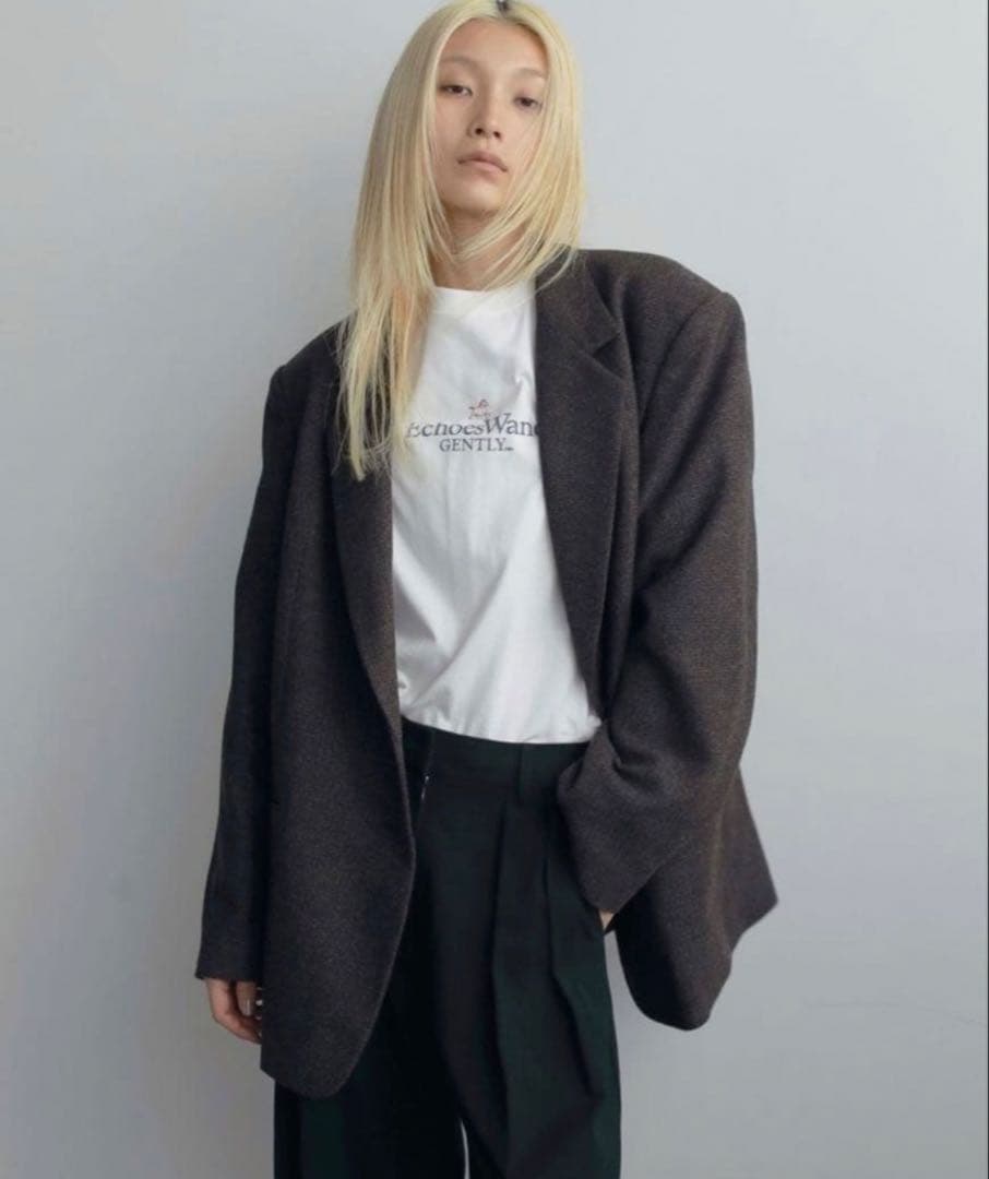 anuke アンヌーク Herringbone Wool Jacket 36