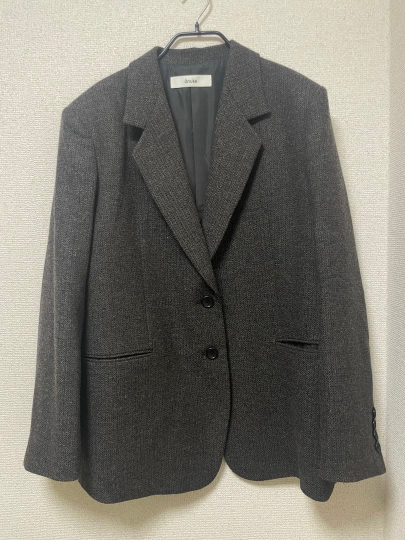 anuke アンヌーク Herringbone Wool Jacket 36