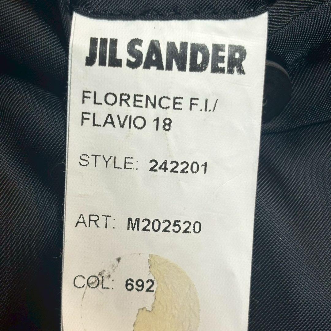 美品 JIL SANDER ブラックテーラードジャケット44ミニマル イタリア製