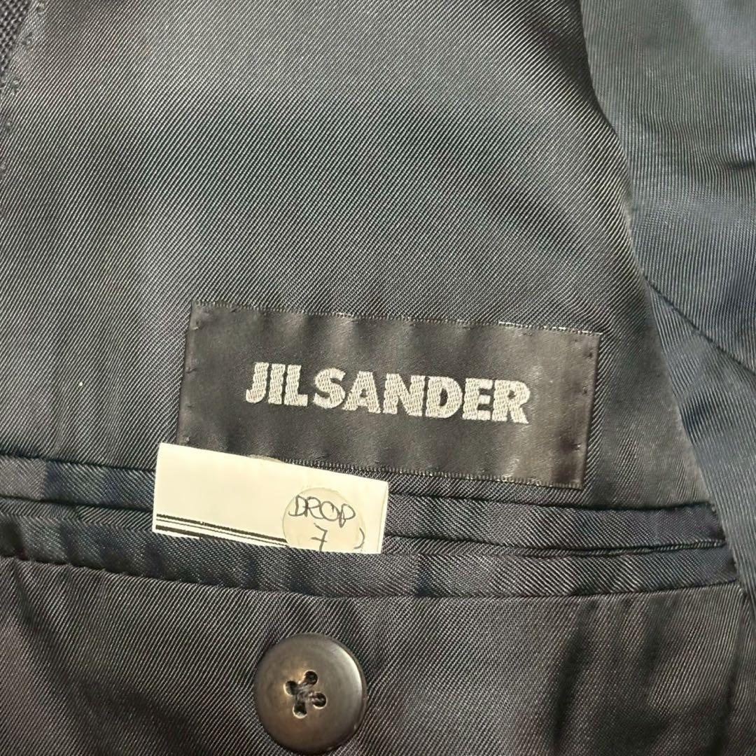 美品 JIL SANDER ブラックテーラードジャケット44ミニマル イタリア製