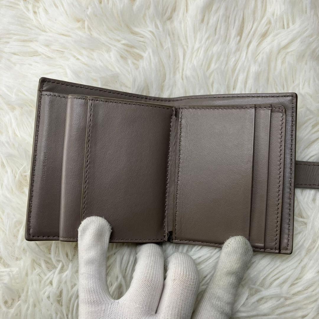 極美品✨️CELINE スモール ウォレット 折り財布 グレー