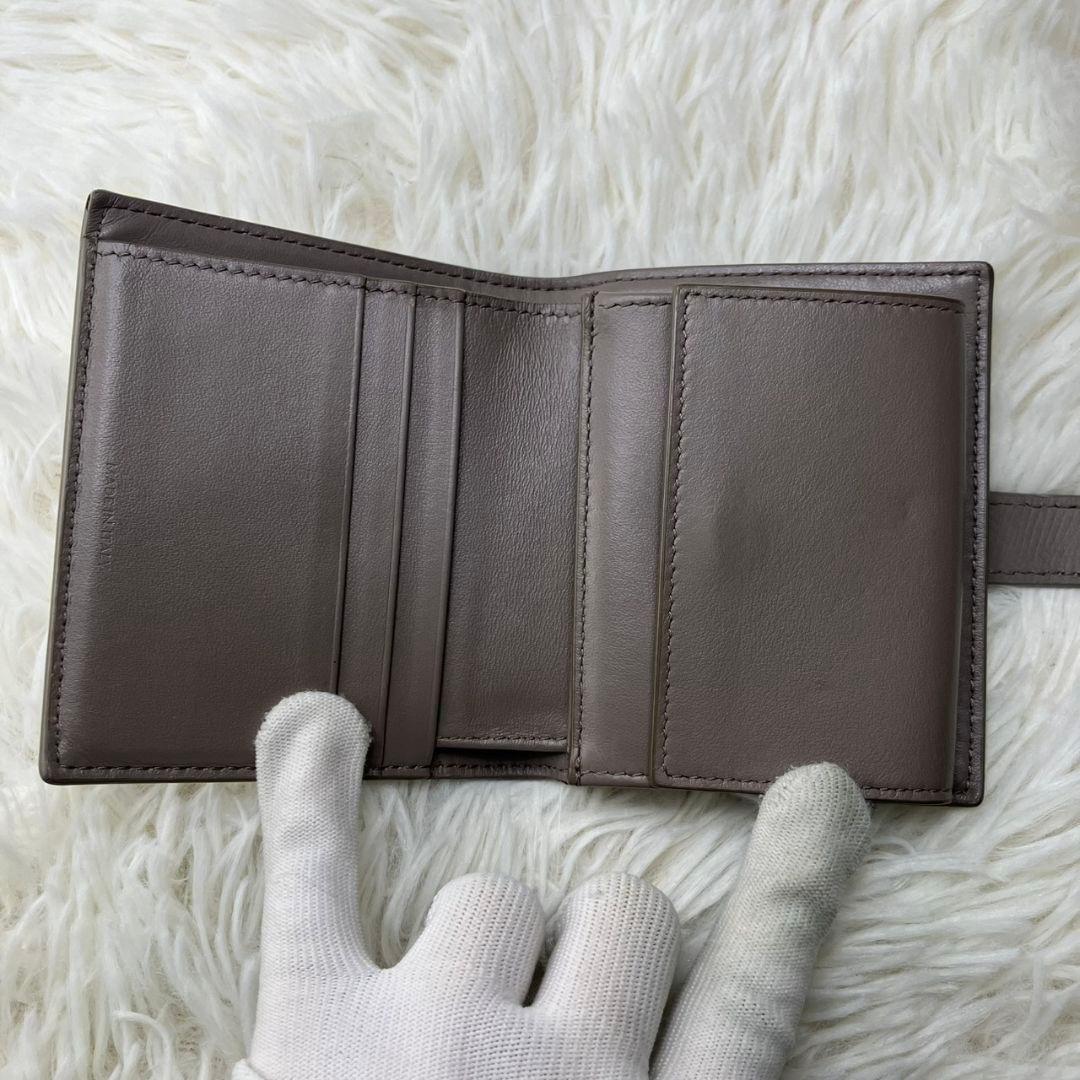 極美品✨️CELINE スモール ウォレット 折り財布 グレー
