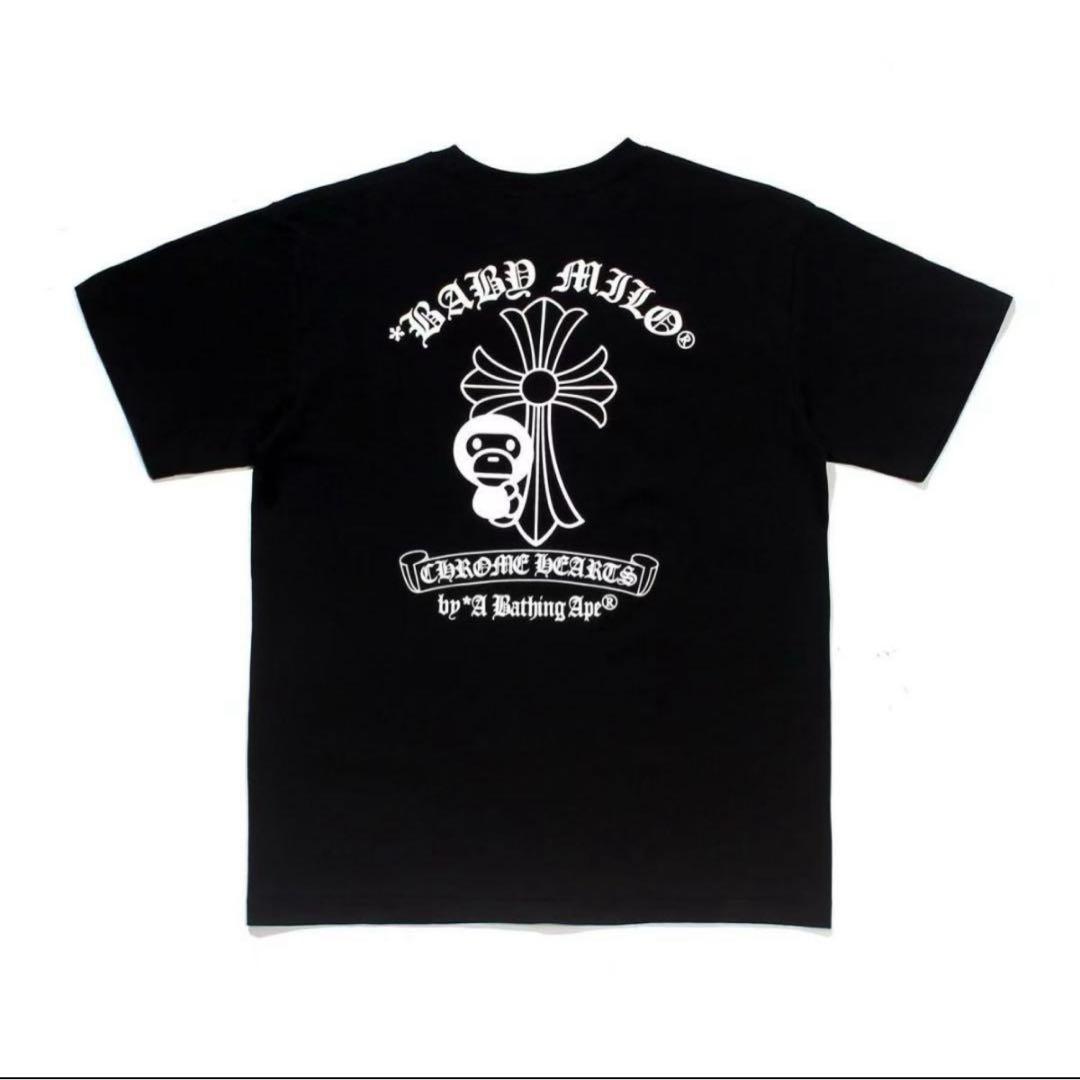A BATHING APE × CHROME HEARTS コラボTシャツ 黒L