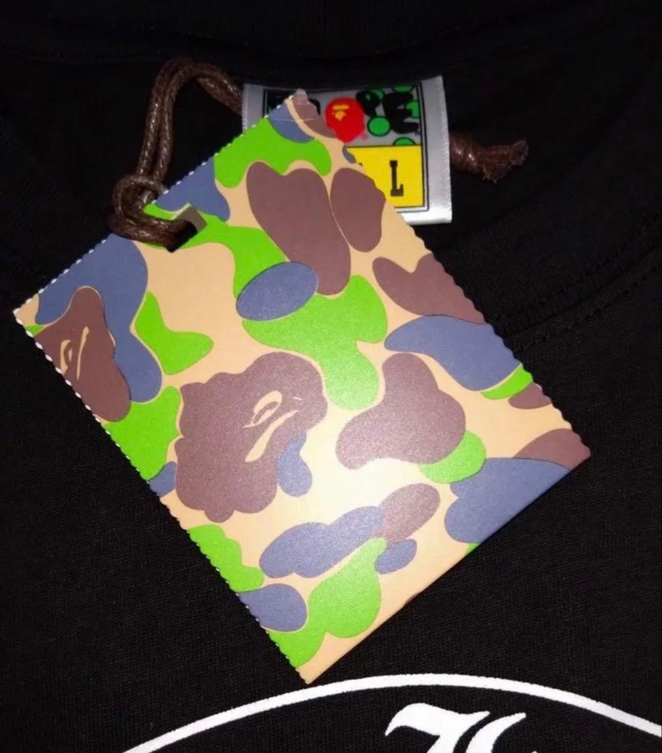 A BATHING APE × CHROME HEARTS コラボTシャツ 黒L
