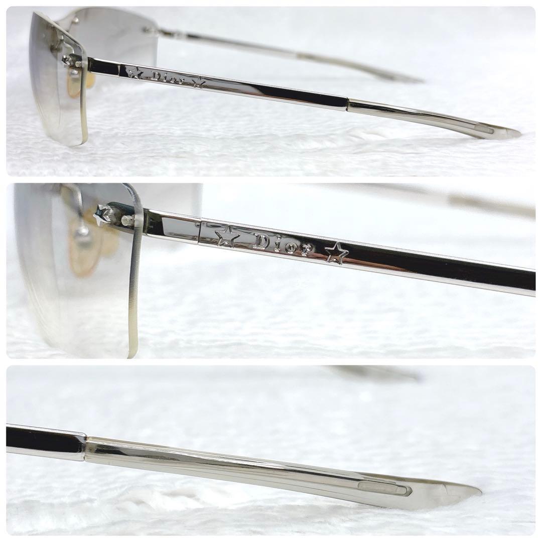 小物 Dior Rimless Star Logo Sunglasses Y2K