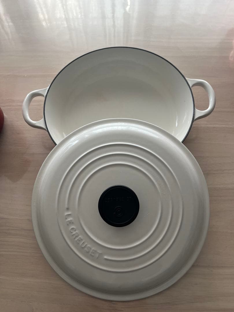 Le Creuset ホワイト 26cm 両手鍋
