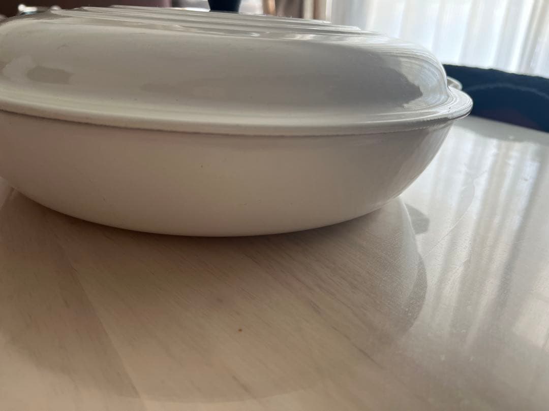 Le Creuset ホワイト 26cm 両手鍋