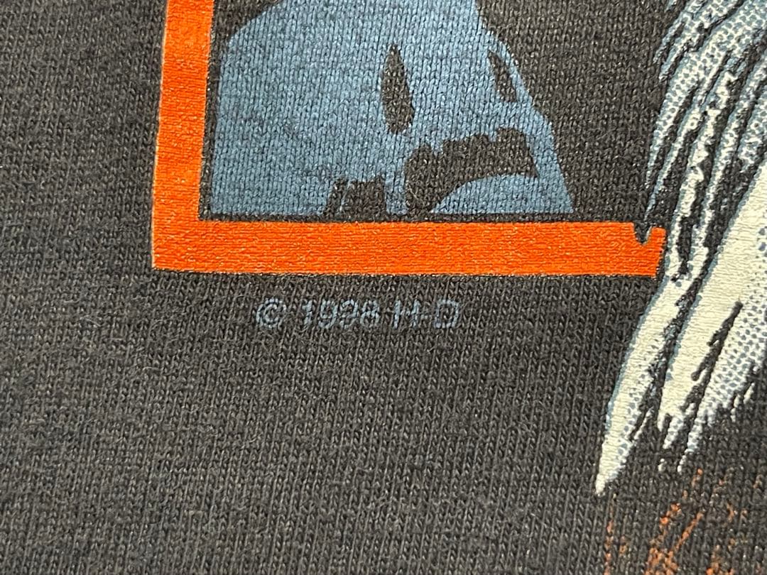 り*、様 HARLEY-DAVIDSON RED FLAME炎 90s Tシャツ