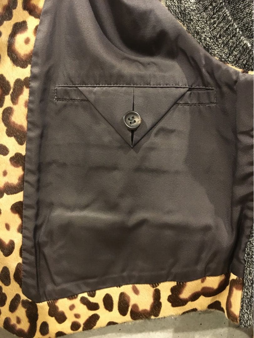 Yohji Yamamoto POUR HOMME ヒョウ柄ベスト