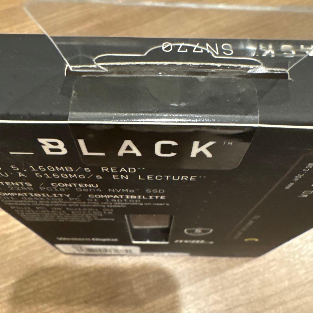 ウエスタンデジタル　BLACK SN770 1TB NVMe SSD新品未開封