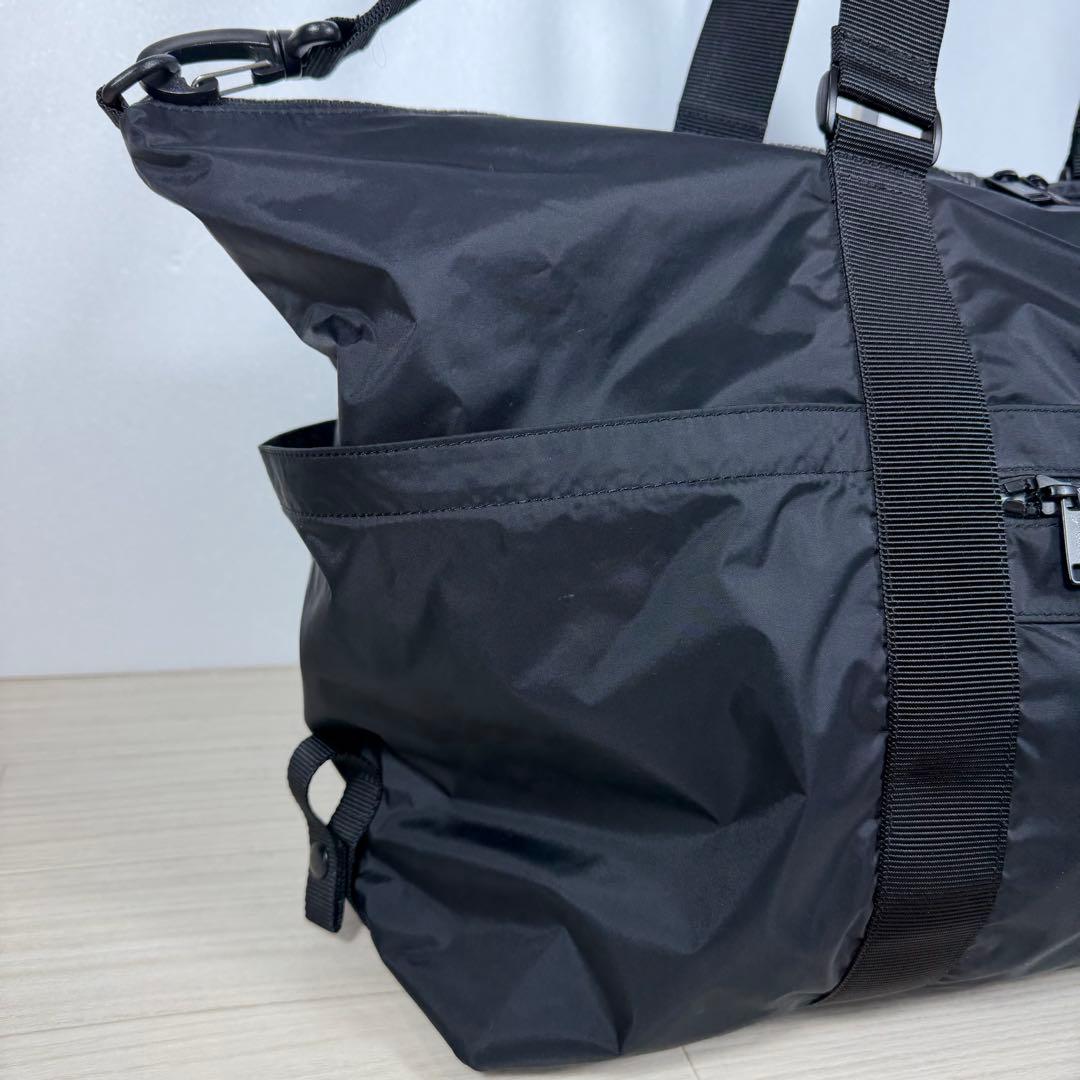 極美品 agnes b. 2way ボストンバッグ QAT01-02 ブラック