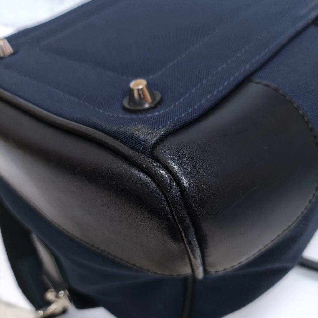 COACH ボストンバッグ 大容量 旅行 出張 キャリーバッグ ネイビー