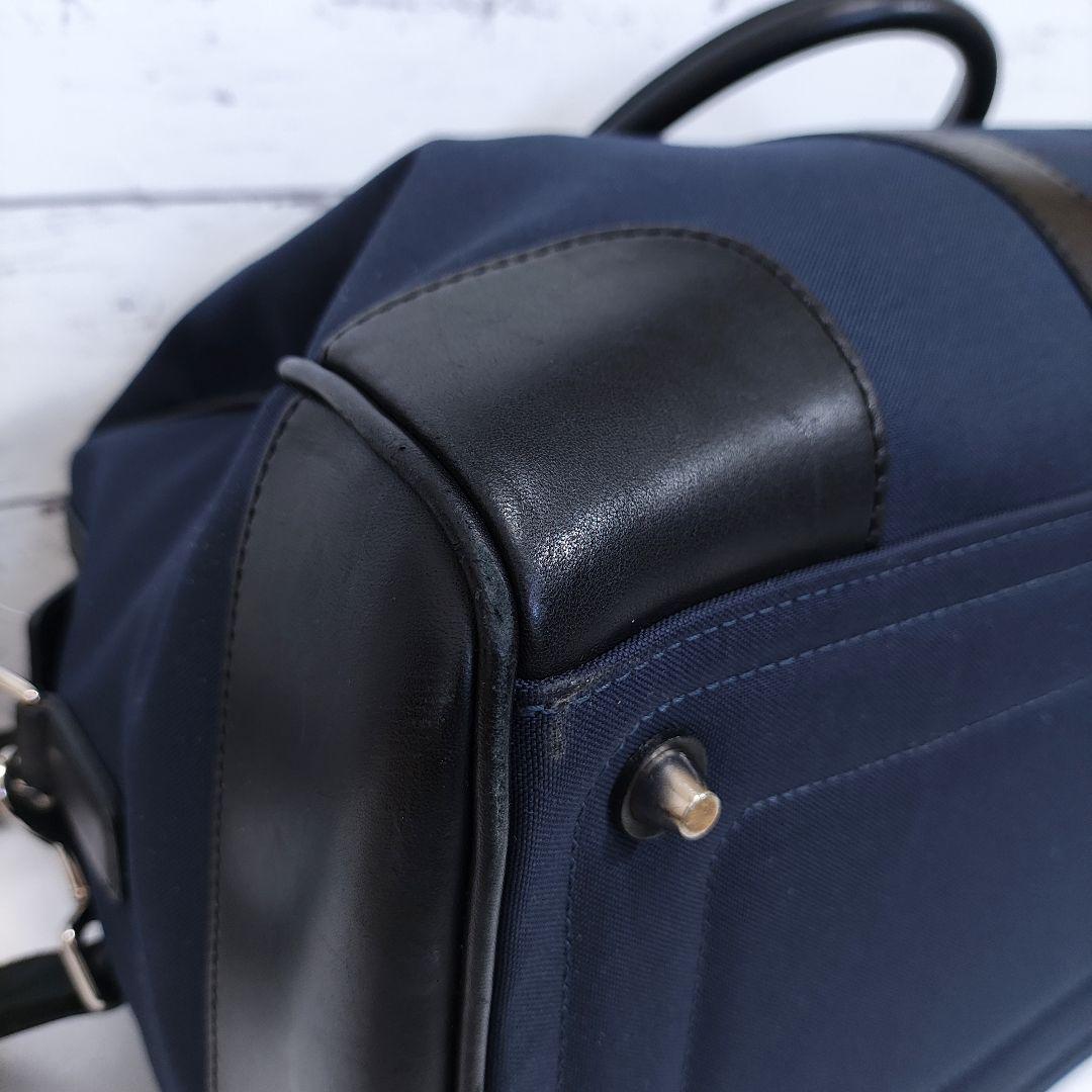 COACH ボストンバッグ 大容量 旅行 出張 キャリーバッグ ネイビー