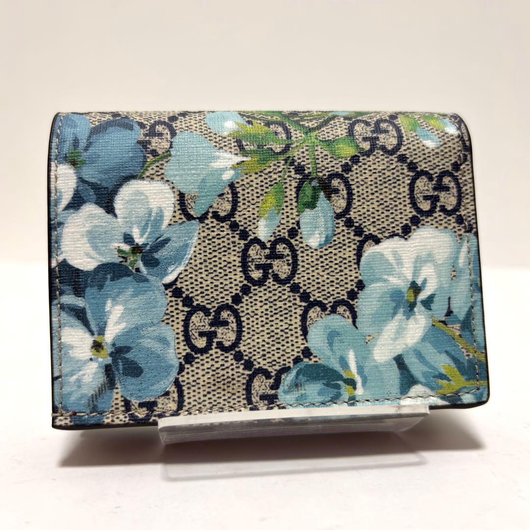 624✨未使用級✨GUCCI グッチ 二つ折り財布 ブルームス GGスプリーム