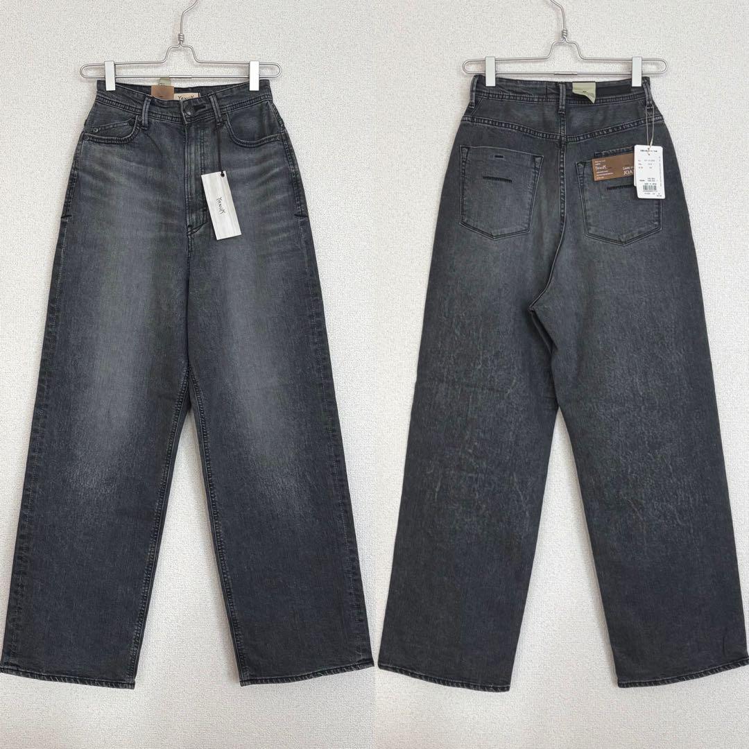 YANUK ヤヌーク JOAN ルーズストレートグレー 24 新品