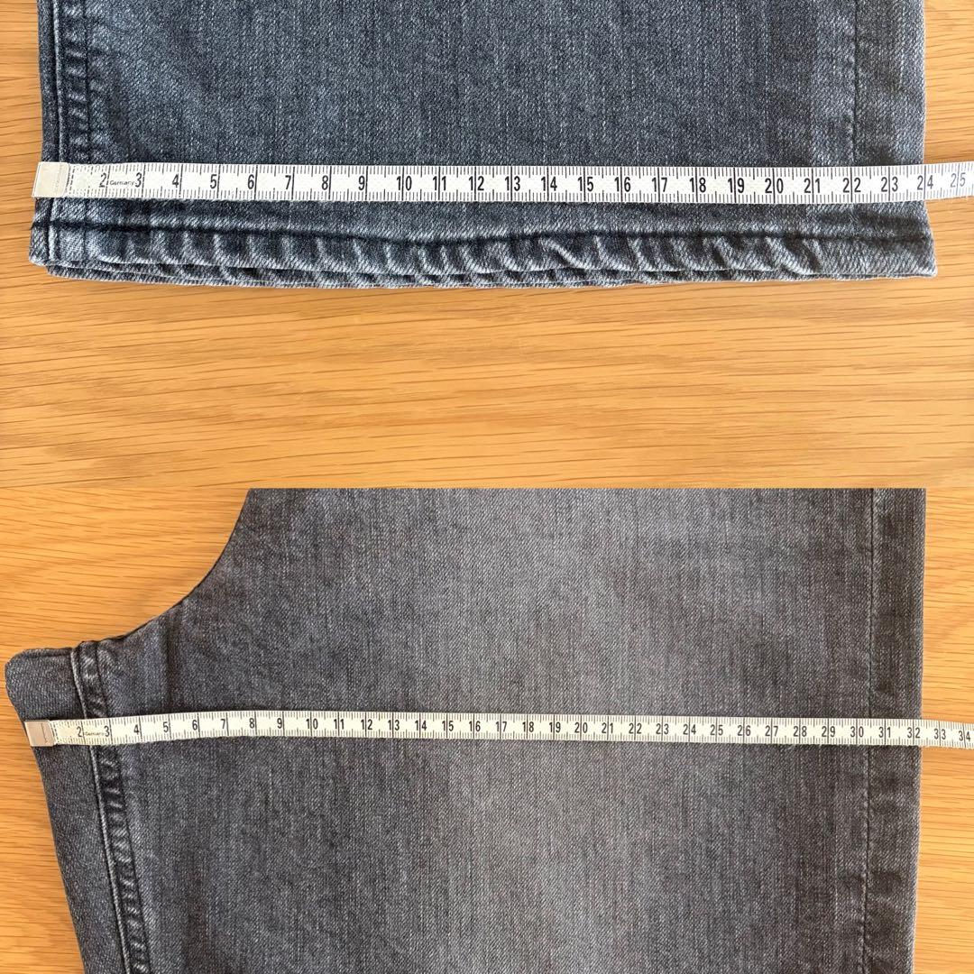 YANUK ヤヌーク JOAN ルーズストレートグレー 24 新品