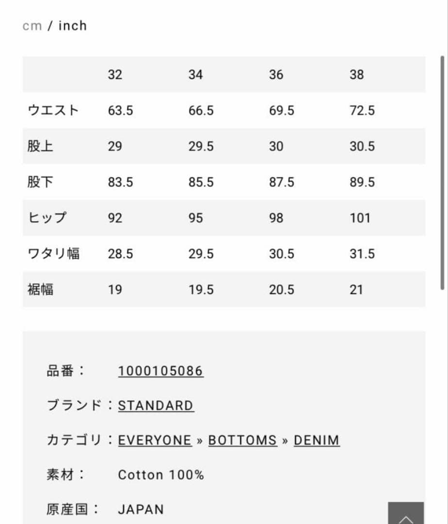 【beautiful people】 Selvedge denim