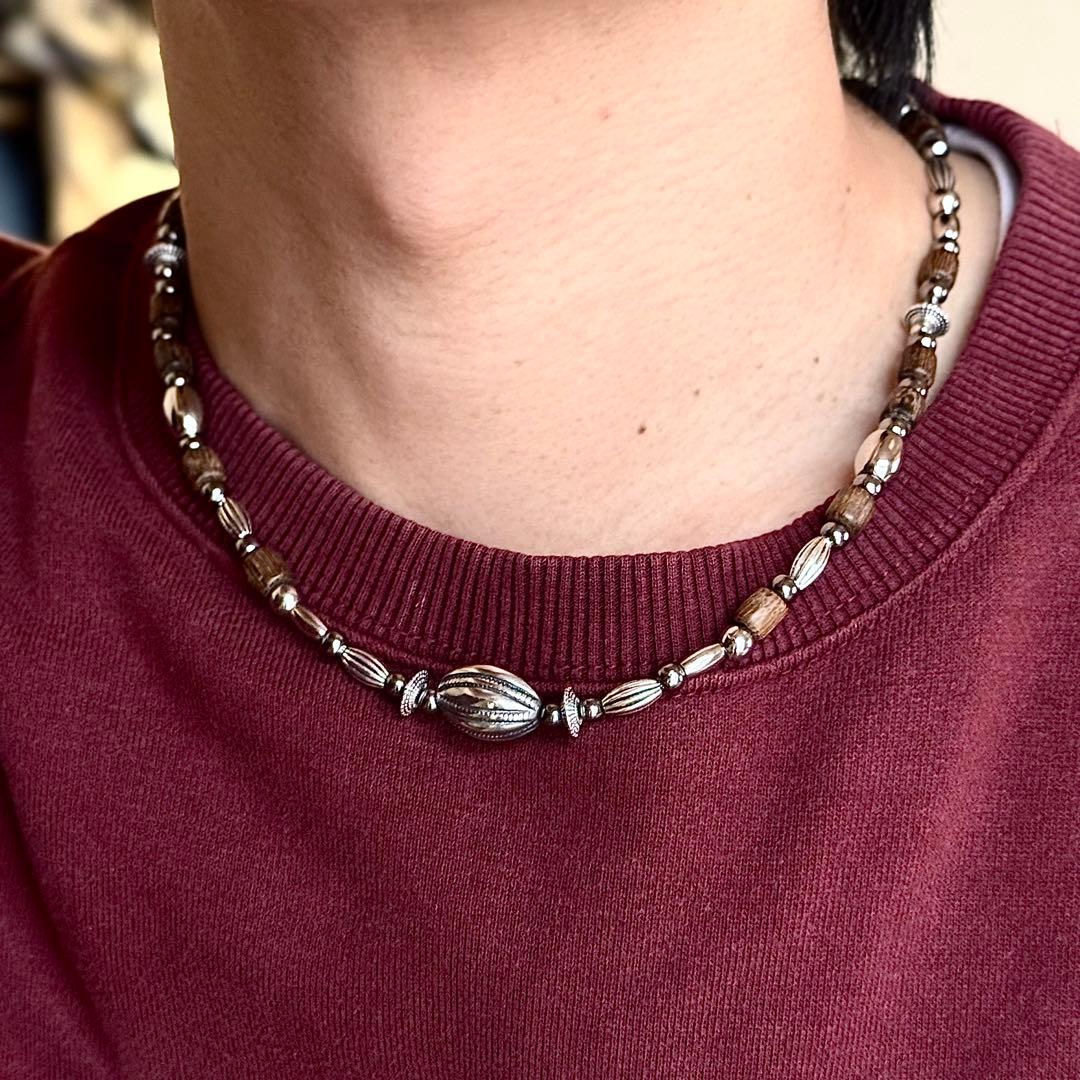 インディアンジュエリー　ナバホ　ビンテージ　ネックレス　ネイティブアクセサリー