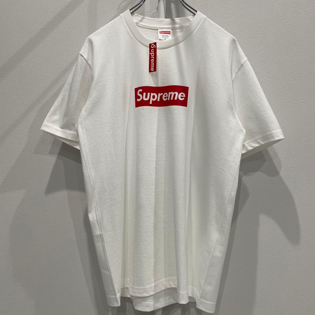 【新品】 Supreme ボックスロゴ　USA製 半袖　Tシャツ　ホワイト　M