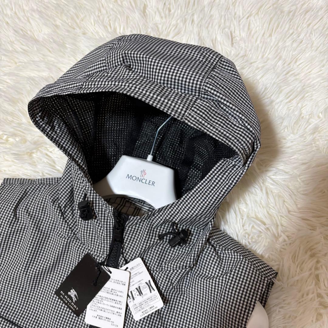 タグ付き BURBERRY BLACK LABEL ノースリーブパーカーベスト