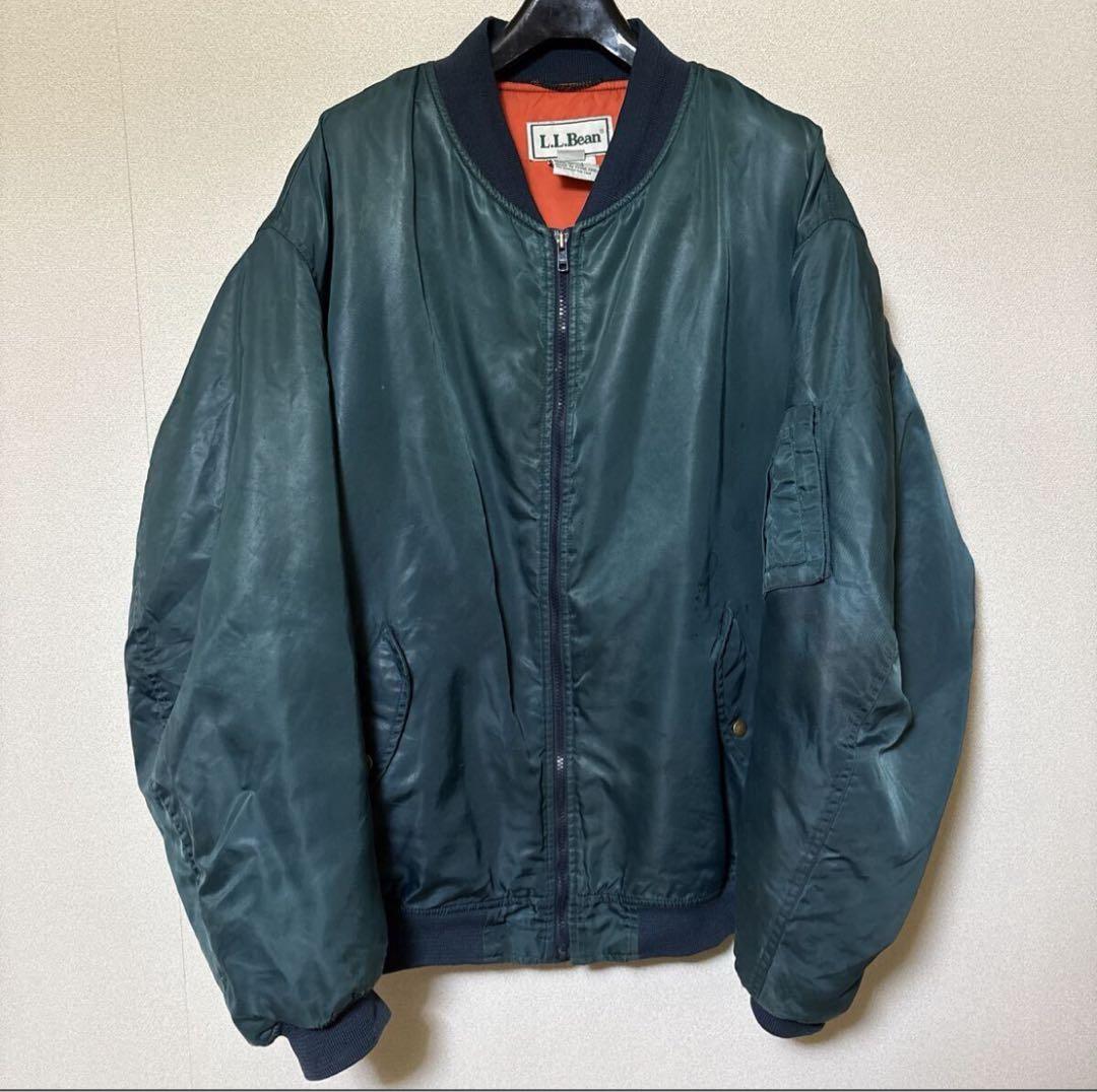 a*e様 LLBean MA-1 フライトジャケットXL 90s エルエルビーン