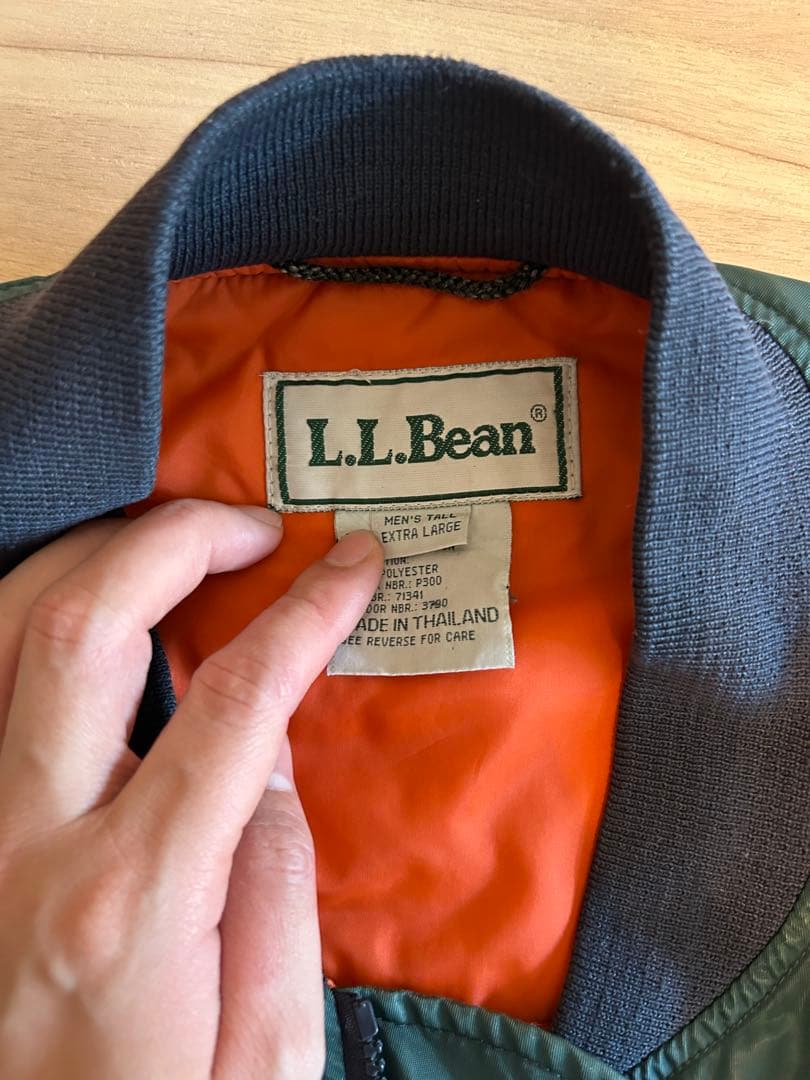 a*e様 LLBean MA-1 フライトジャケットXL 90s エルエルビーン