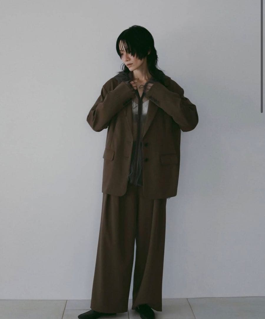 限定値下！anuke Over Tailored Jacket 36 ブラウン