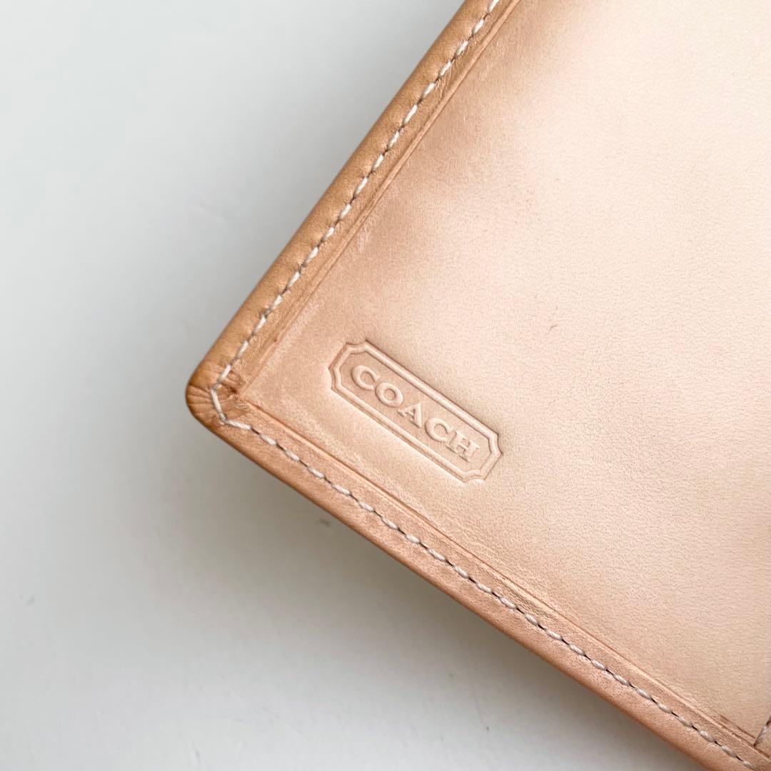 コーチ COACH 折り財布 ハンプトンズ シグネチャー ベージュ 新品