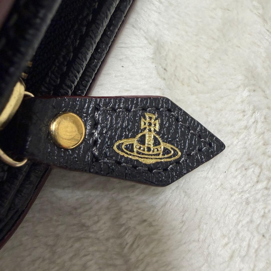 【未使用】【Vivienne Westwood】ビッグオーブ　レザー　折財布