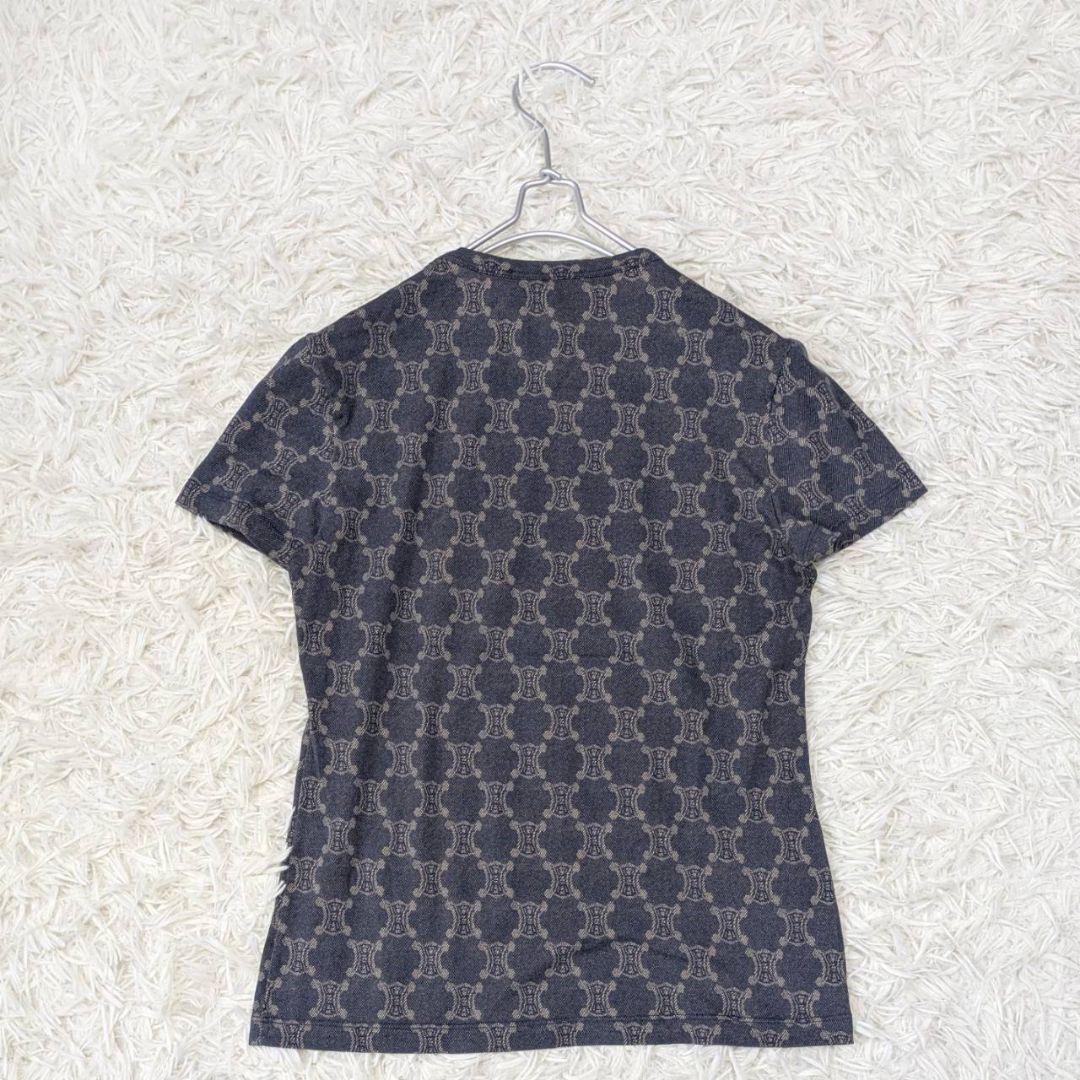 セリーヌ CELINE マカダム柄トリオンフ Tシャツ 半袖カットソー【Ｍ】夏