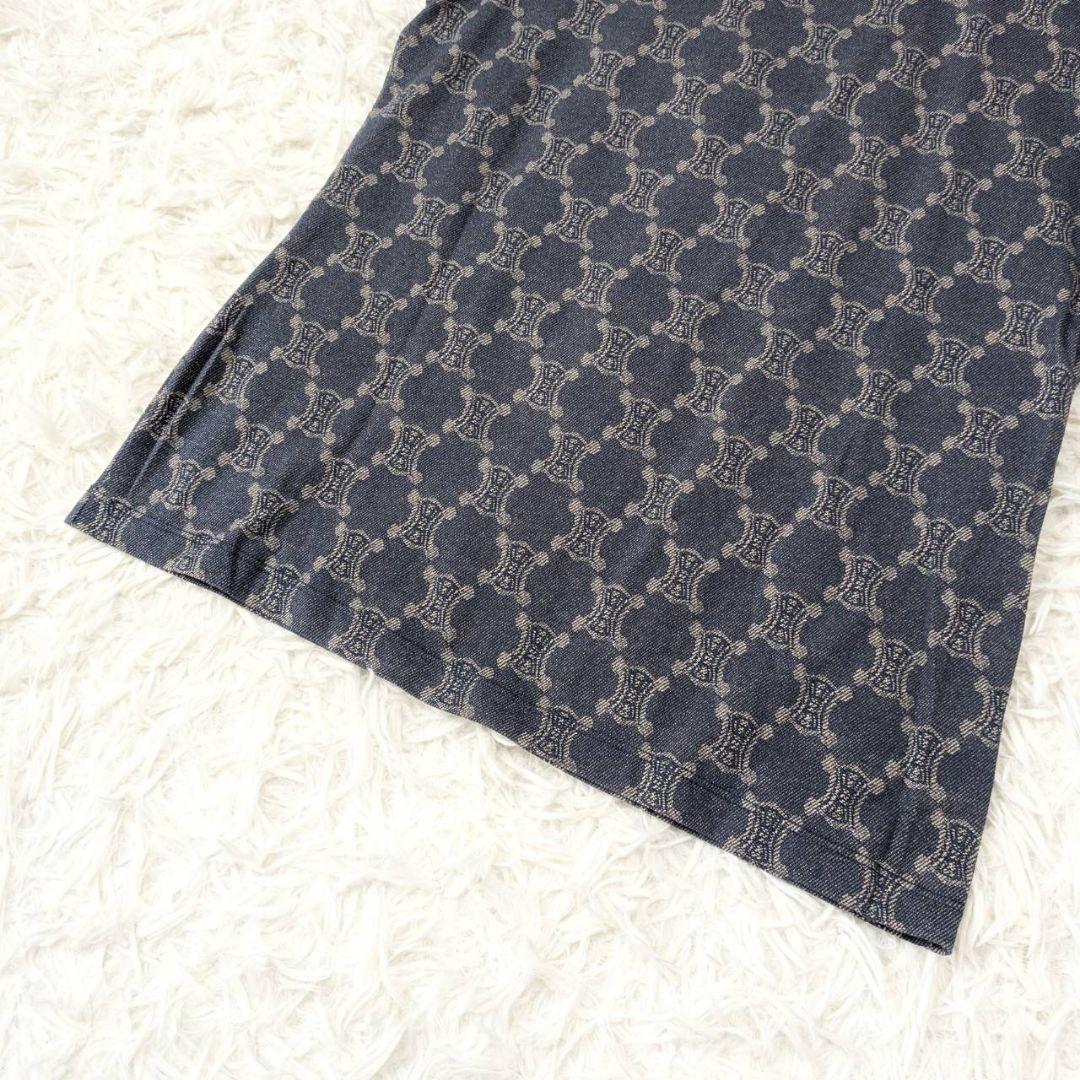 セリーヌ CELINE マカダム柄トリオンフ Tシャツ 半袖カットソー【Ｍ】夏