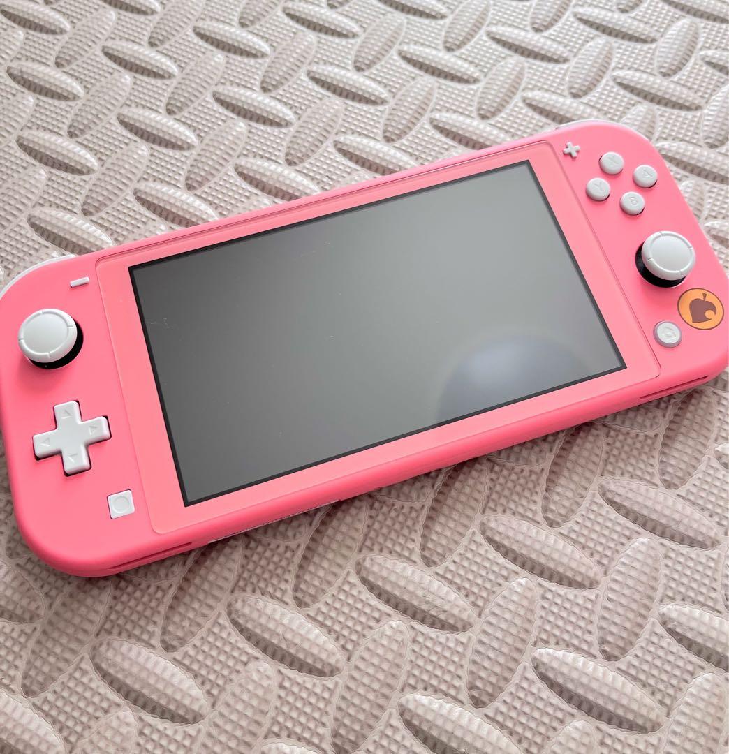 任天堂スイッチライト ピンクしずえアロハ柄 あつまれどうぶつの森 カバー&ケース