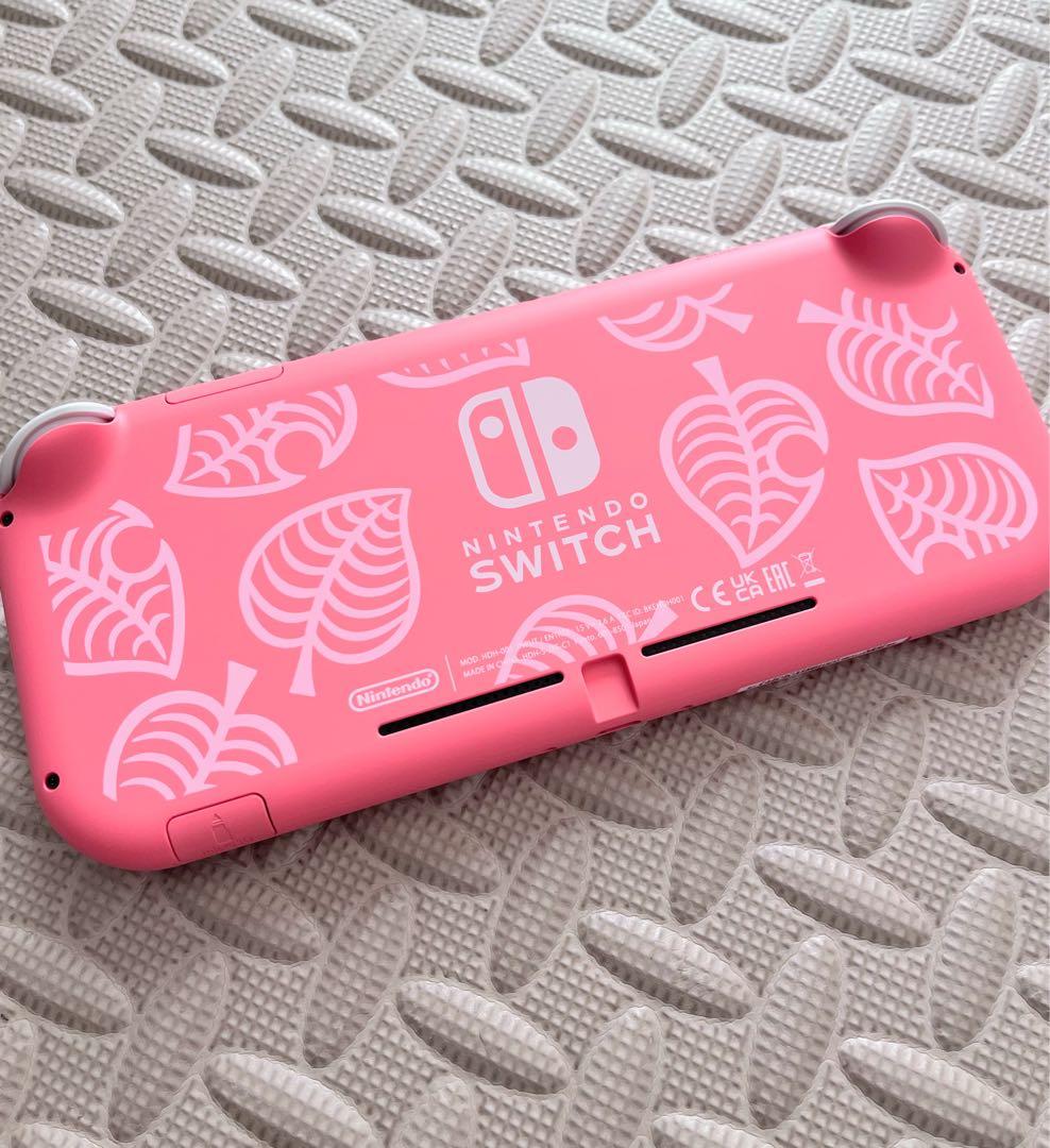 任天堂スイッチライト ピンクしずえアロハ柄 あつまれどうぶつの森 カバー&ケース