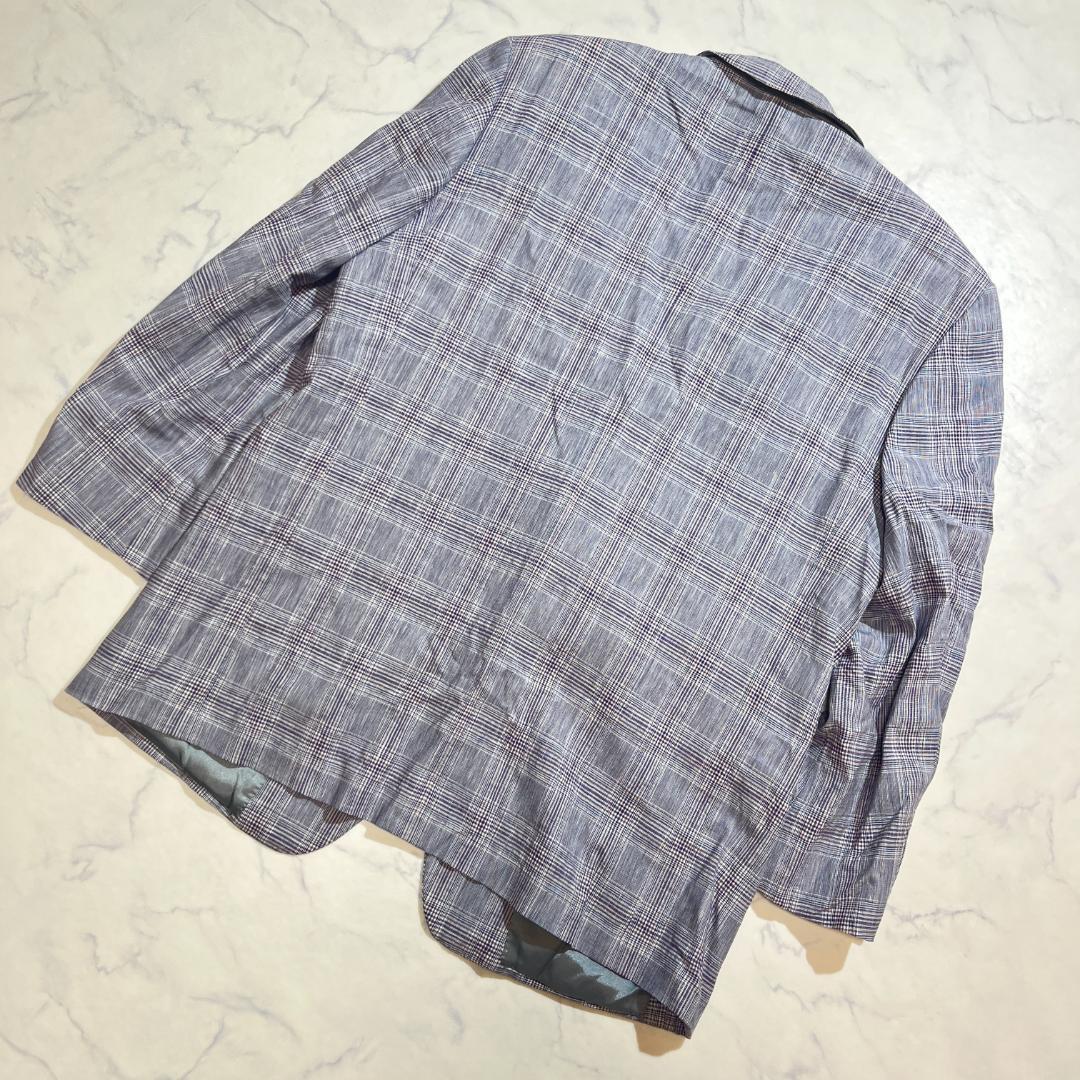タグ付き★定価141,750円 ミラショーン チェック柄ジャケット 紫パープル