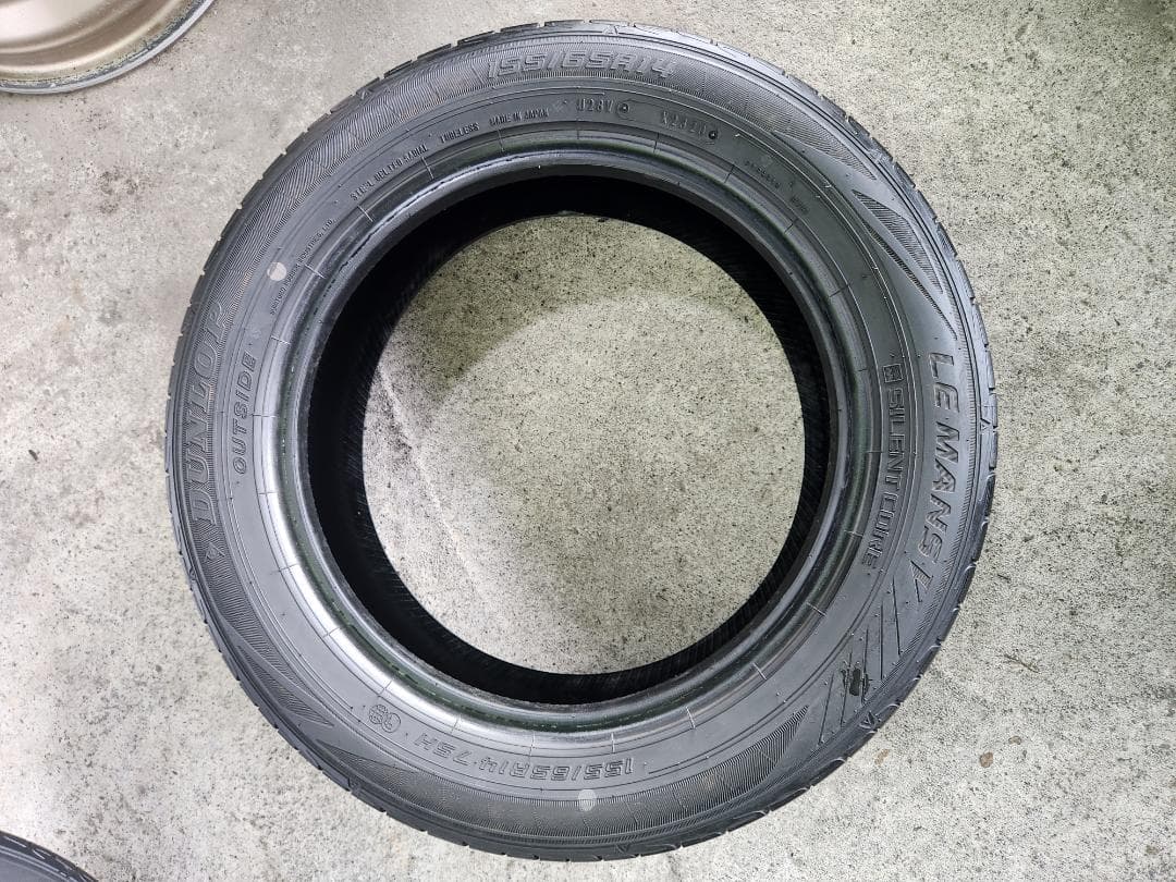 送料込☆2020年製 ダンロップタイヤ 155/65R14日本製☆4本