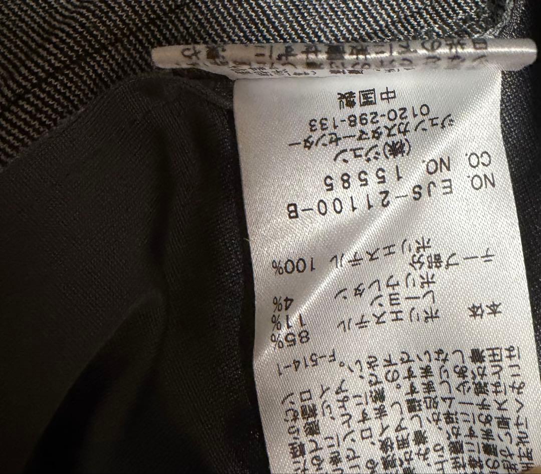 【美品】ジュンアンドロペ ゴルフパンツ M グレー サイドライン ストレッチ