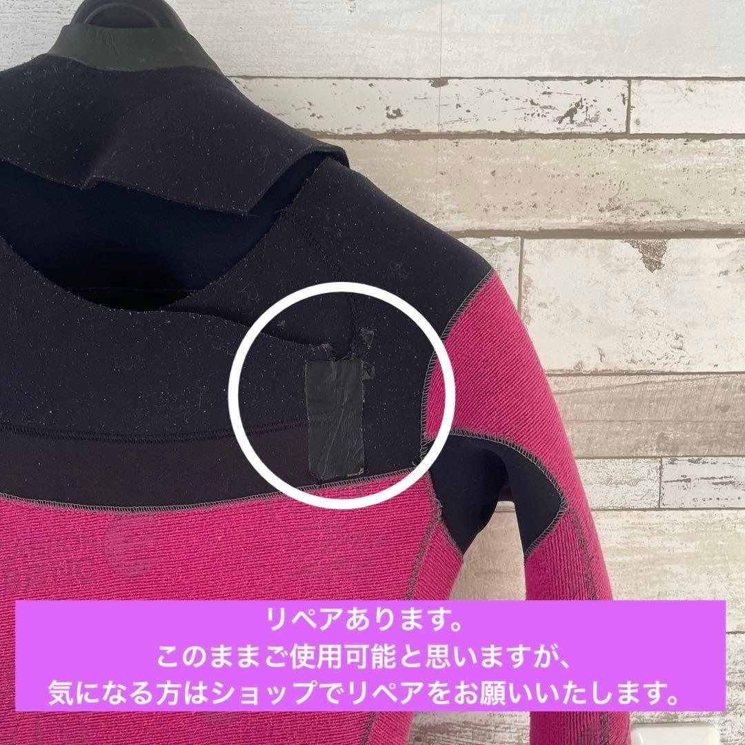 【BILLABONG レディースM 160/53】セミドライ 5/3ミリ 裏起毛