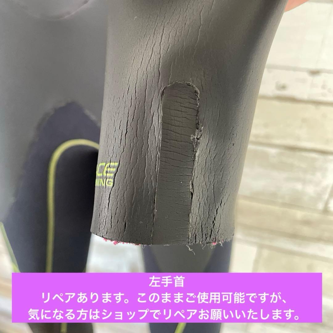 【BILLABONG レディースM 160/53】セミドライ 5/3ミリ 裏起毛