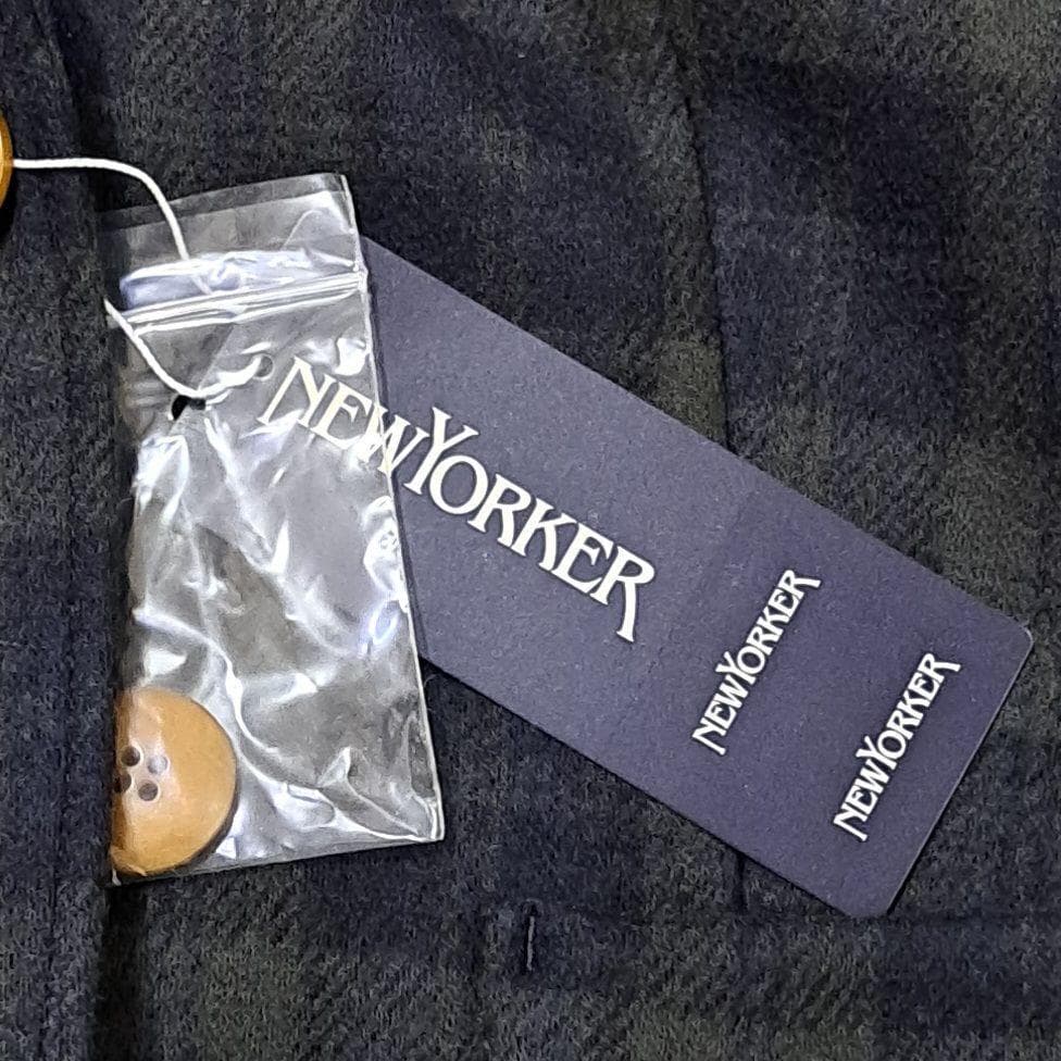【新品タグ付】NEWYORKER　ウールジャケット　17号　テーラード　チェック