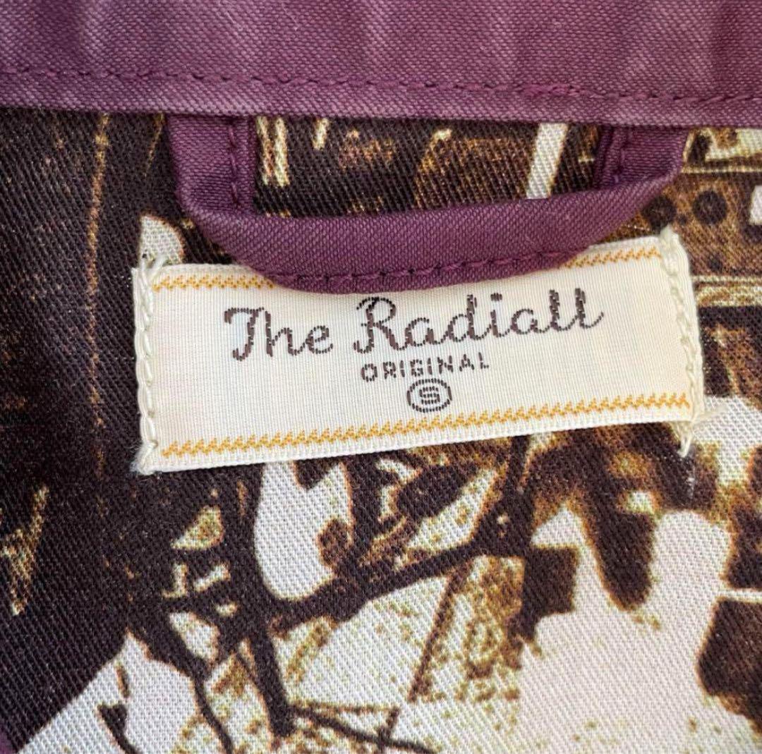 THE RADIALL ラディアル ジャケット レーヨン 裏地総柄 バーガンディ