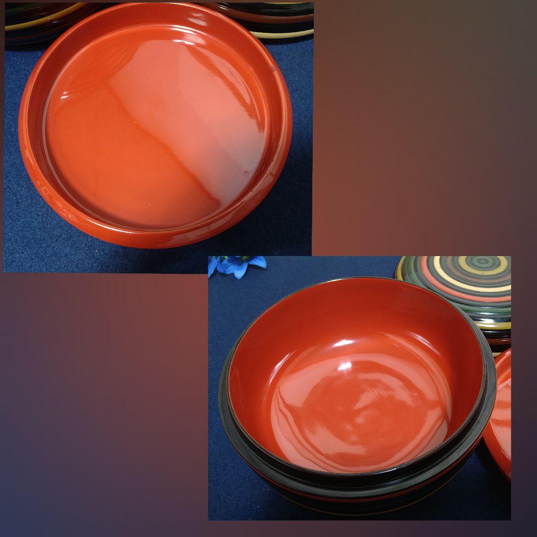 AH12 辻石斎 煮物椀2客未使用 独楽塗 菓子器1点口径16.5cm木製漆器