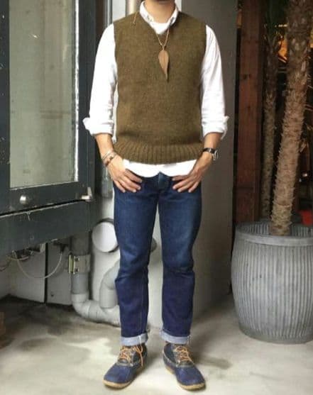 【美品】BEAMS PLUS ミリタリー ニットベスト サイズM ウール100％