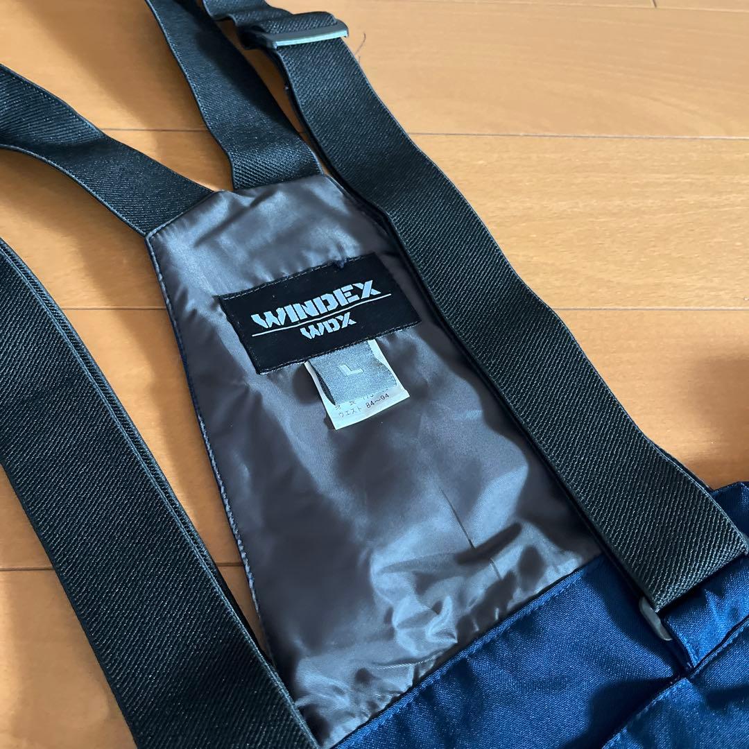 WINDEX メンズ スノーボードウェア上下セット サイズＬ