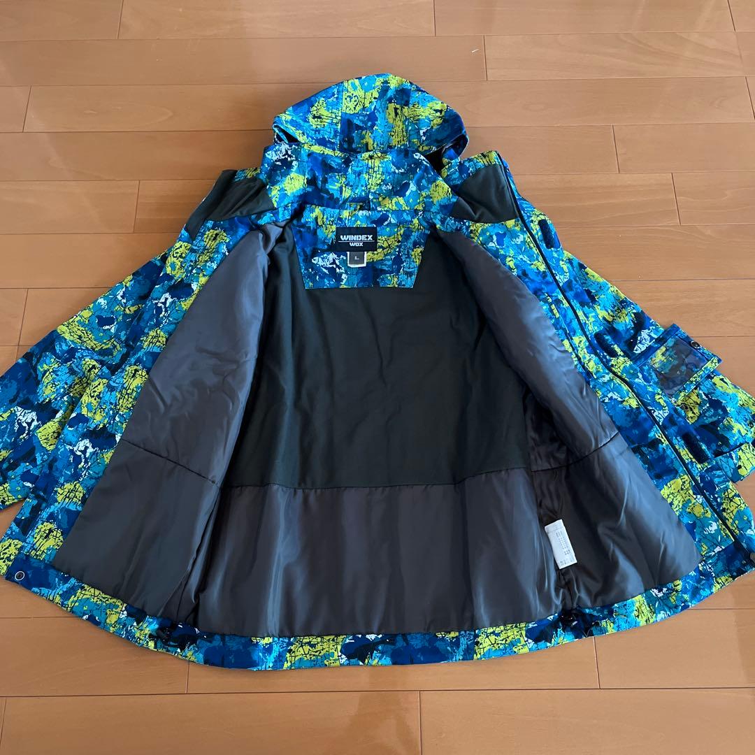 WINDEX メンズ スノーボードウェア上下セット サイズＬ