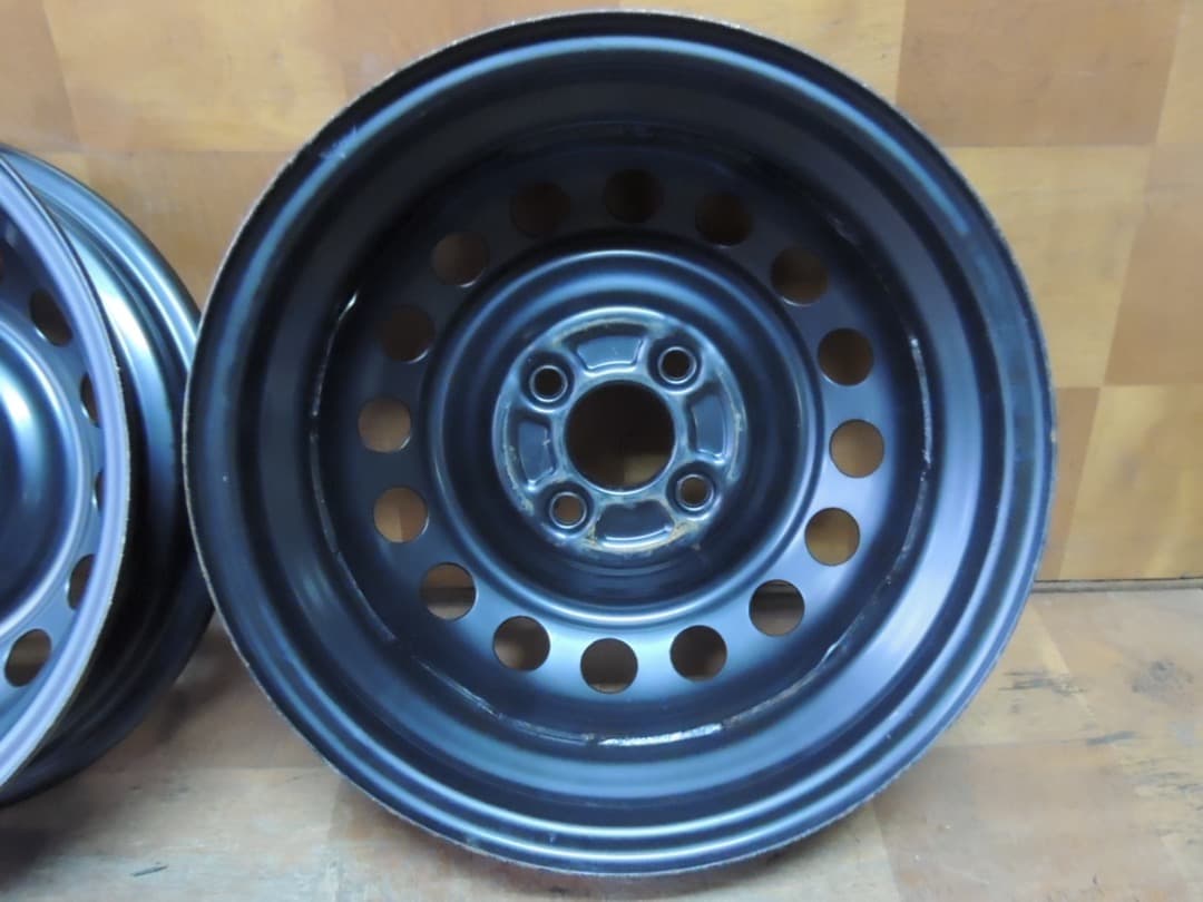 C100 14x4.5J 4穴 ハブ径56 スチールホイール 14インチ 4本