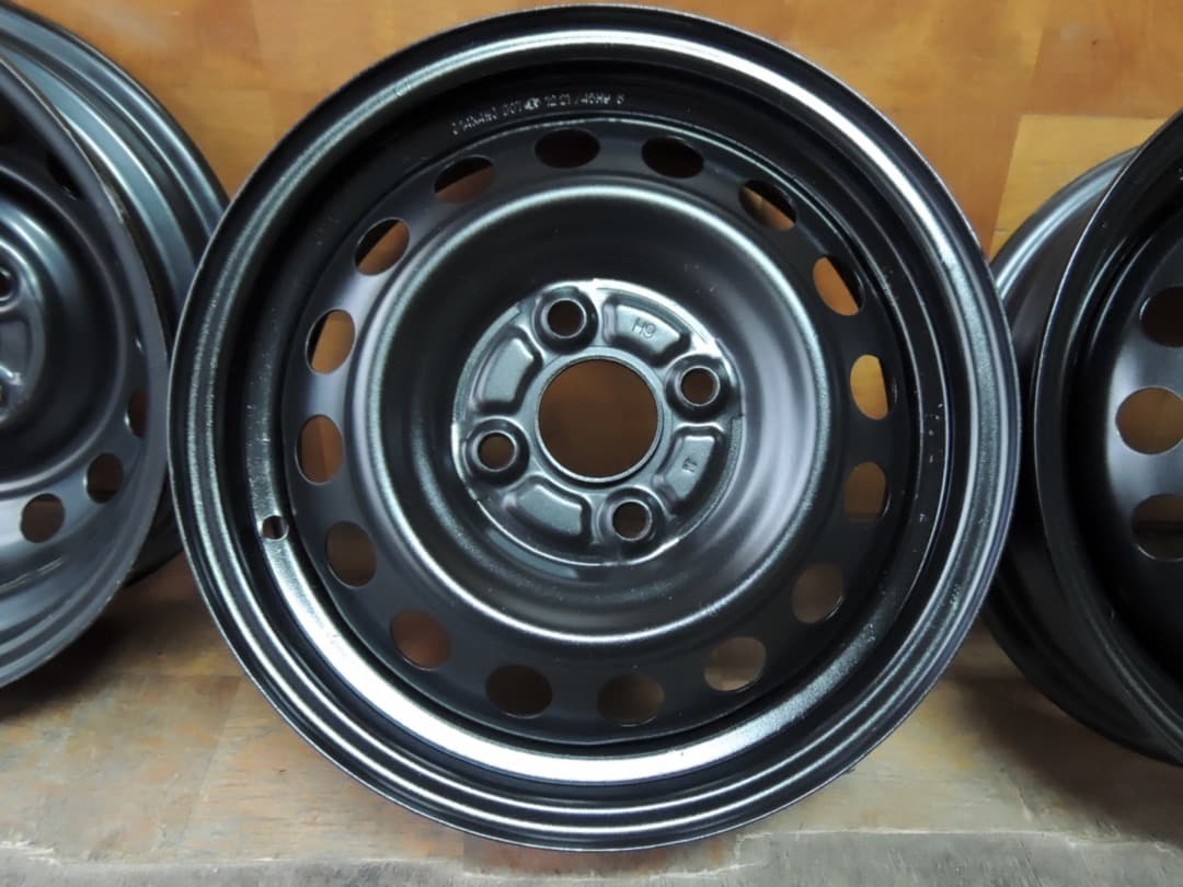C100 14x4.5J 4穴 ハブ径56 スチールホイール 14インチ 4本