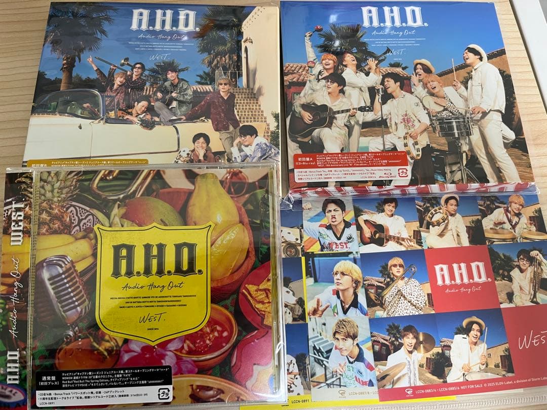 【1度だけ開封】WEST. A.H.O. 3形態 Blu-ray