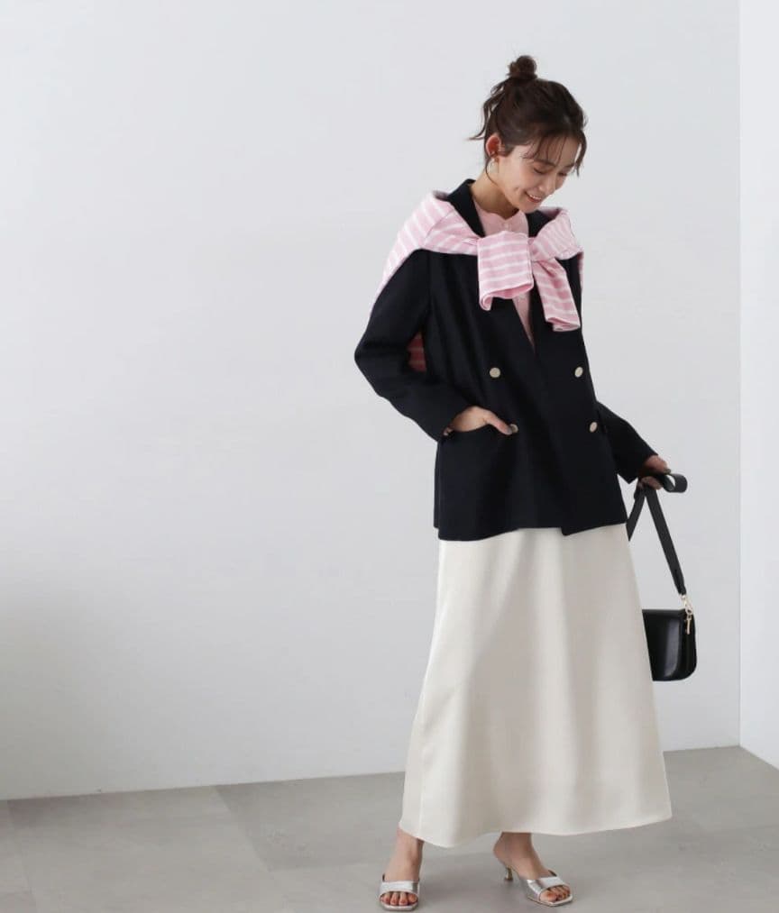 N. Natural Beauty Basic テーラードジャケット ネイビー