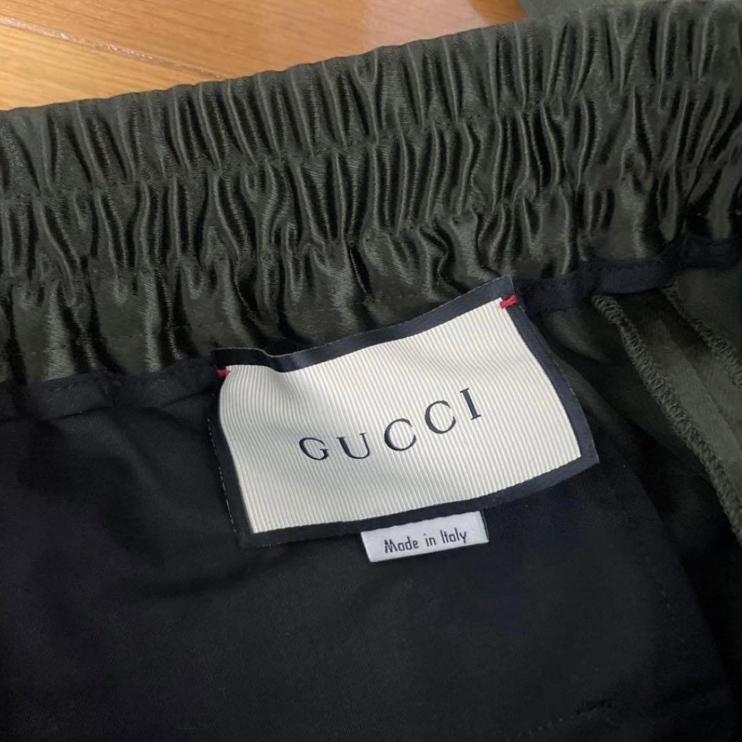 GUCCI ロゴアセテートパンツ